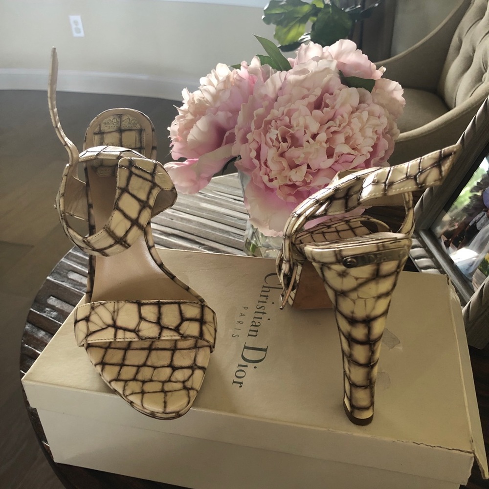 Christian Dior Croc Sandals